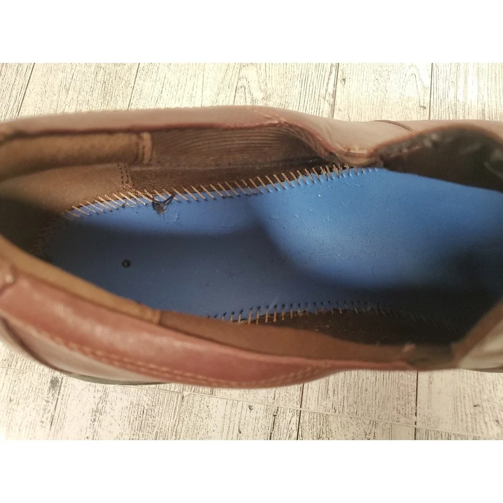 Dunham Mens Shoes Size 13 Brown Leather No Insoles Slip On DAA01BR